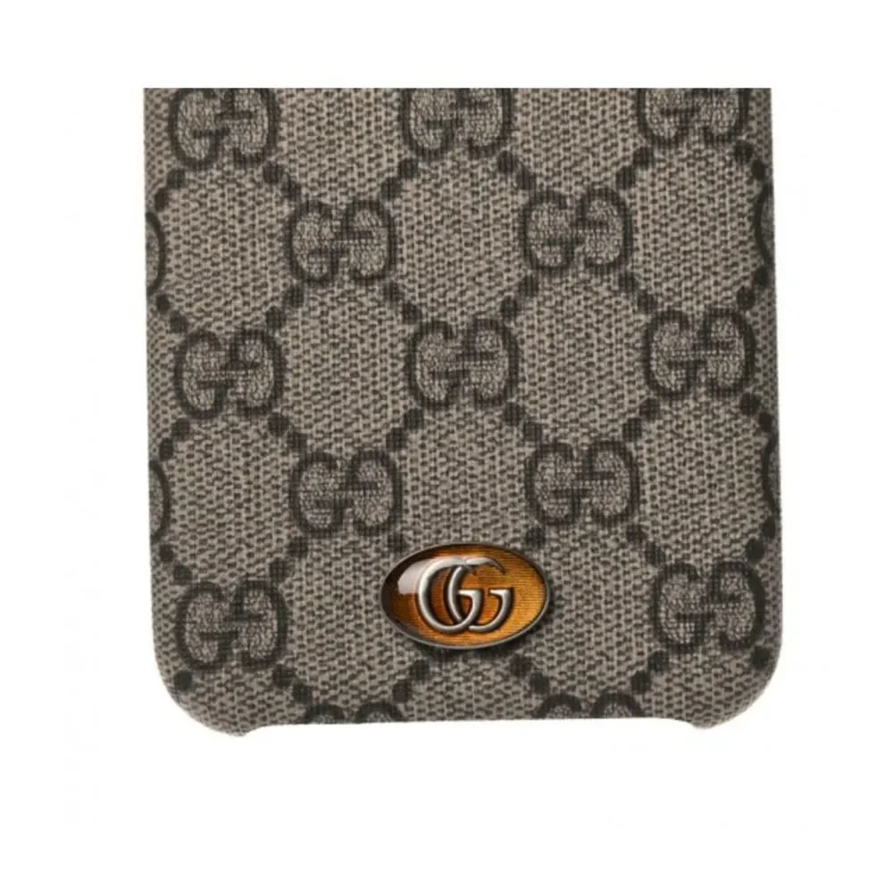 GUCCI GG Supreme Monogram Ophidia iPhone X/XS Case Beige Canvas NWT